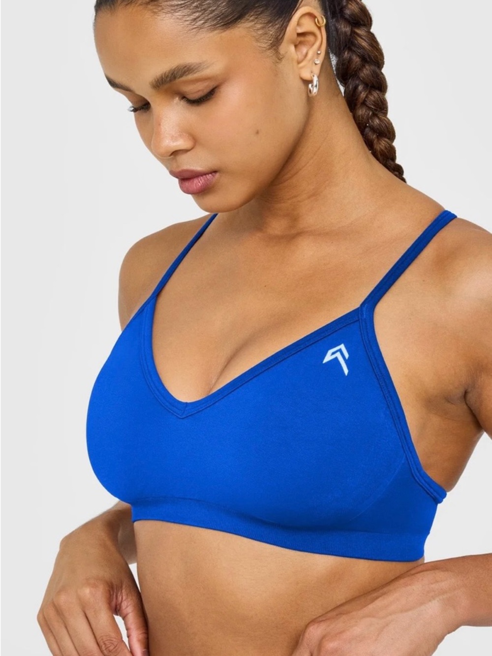 Oner active enhancelift strappy seamless sports bra with white logo